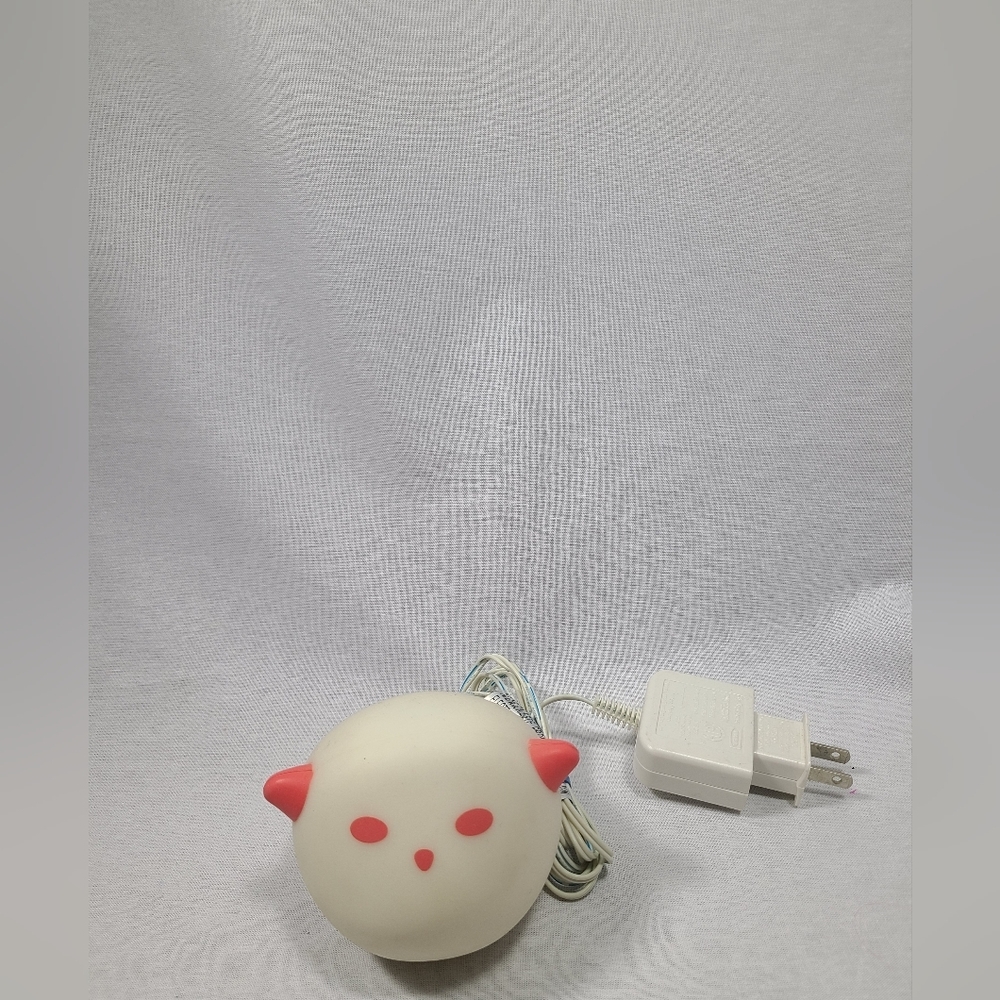 Vtg IKEA Spoka Cat Color Changing Kids Night Light Up Ghost With Charger